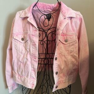 Gap pink denim jacket.